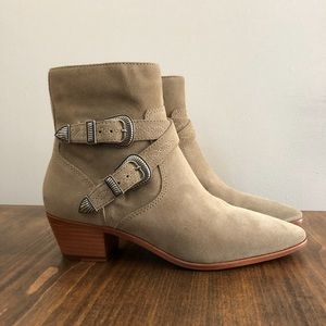 FRYE Ellen Western Buckle ankle boot